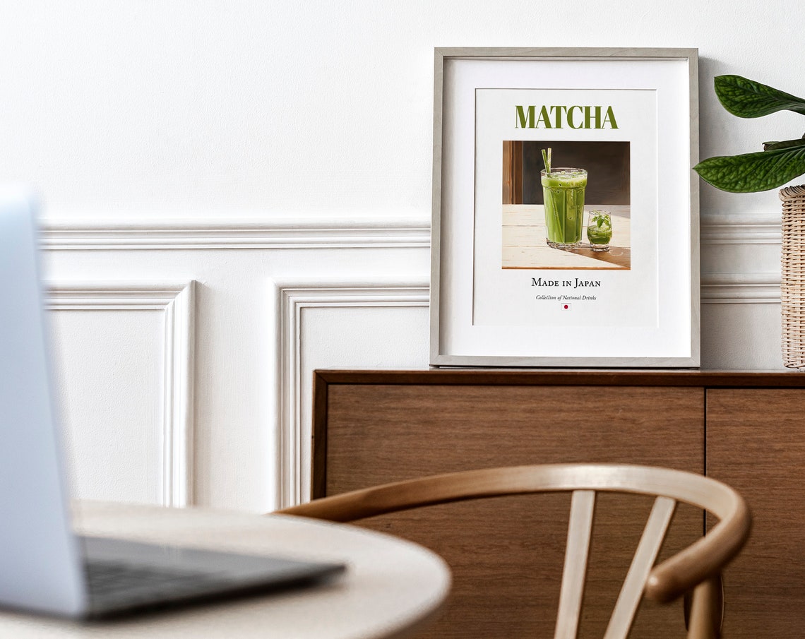 Matcha On Maiolica Tile, Japanese Beverage Poster - Image 4