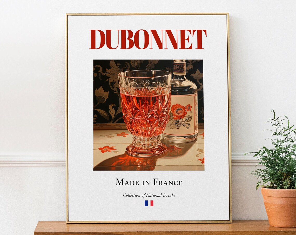 Dubonnet On Maiolica Tile, French Beverage Art Print