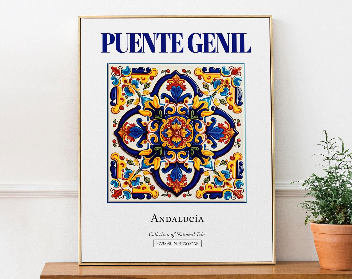 Puente Genil, Andaluca Spain Travel Poster