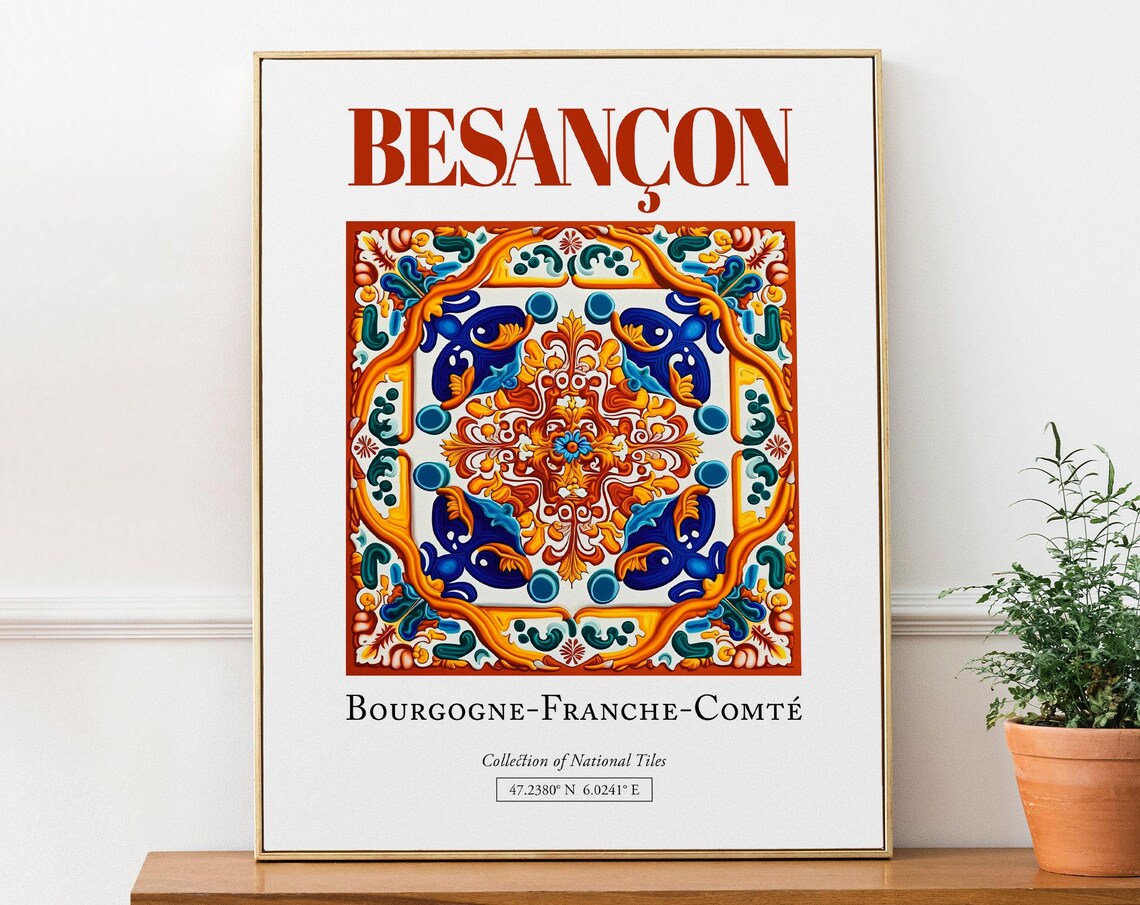 Besancon Bourgogne-Franche-Comte France Travel Poster