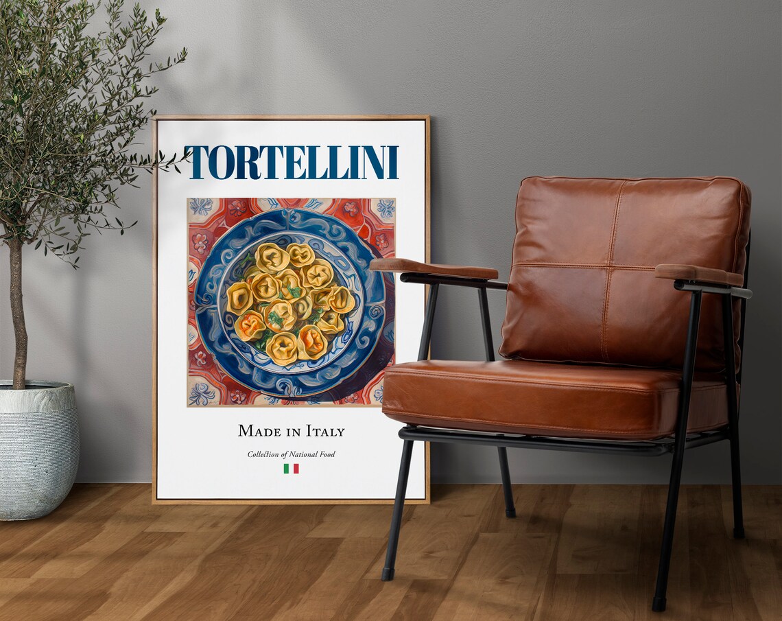 Tortellini On Maiolica Tile Plate, Italian Food Art Print - Image 4