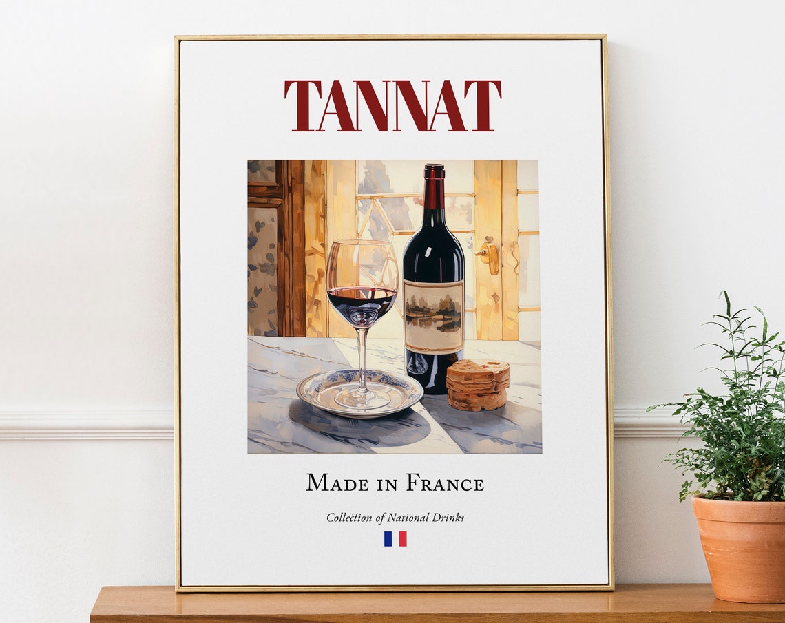 Tannat Wine On Maiolica Tile Poster, Traditional Style