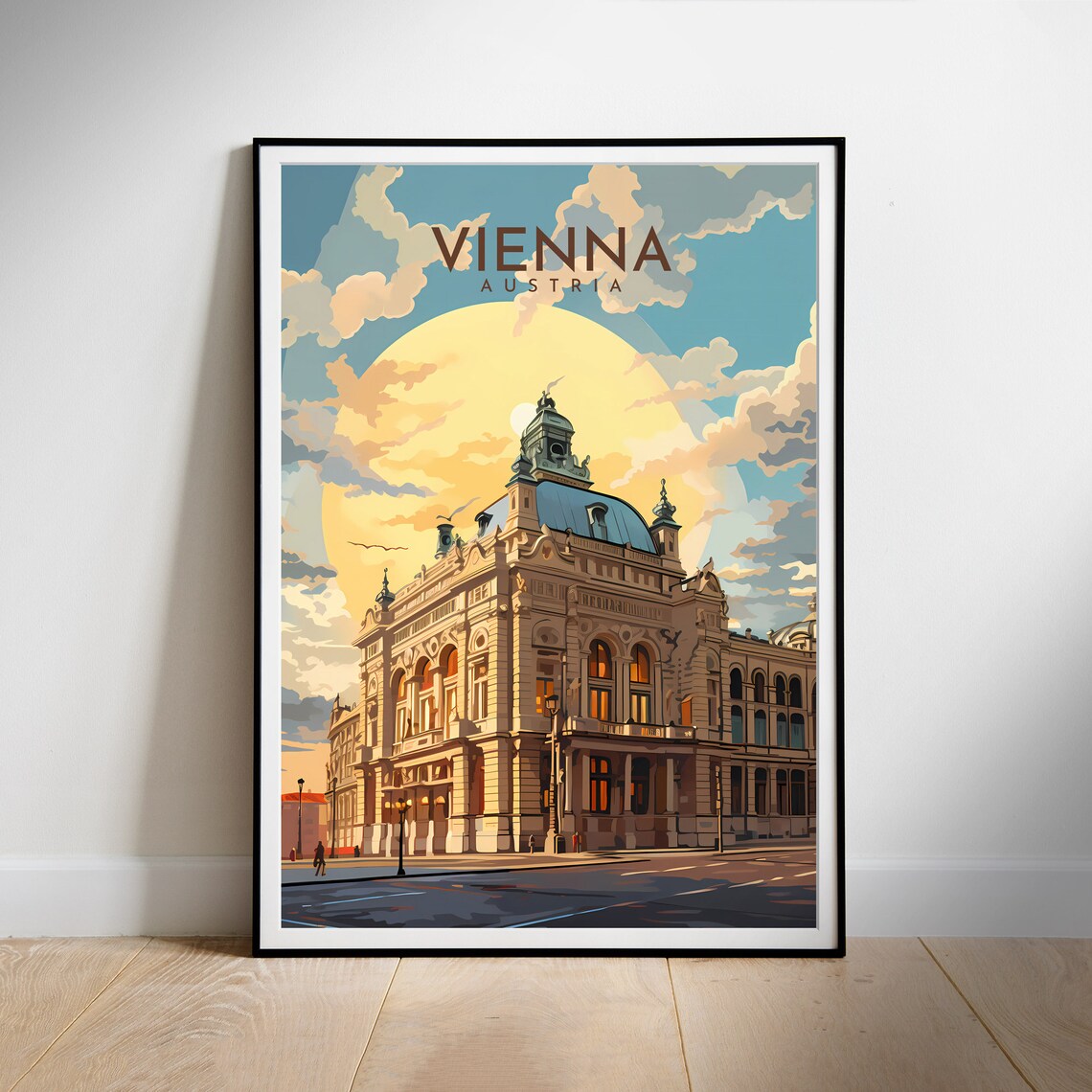 Austria Travel Print Art Vienna Travel Poster