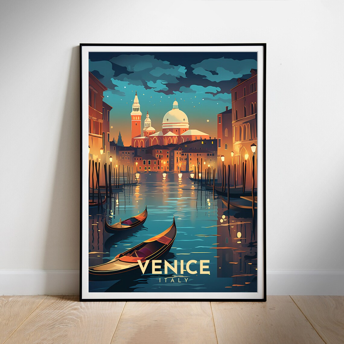 Venice Italy Travel Poster, Europe Home Decor