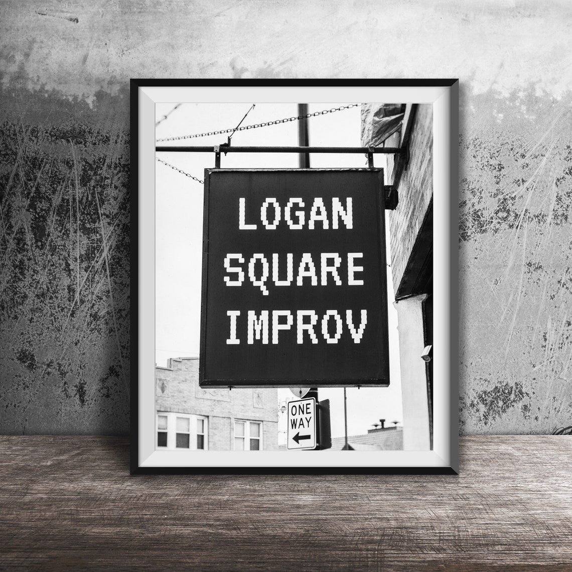 Logan Square Improv Chicago Comedy Theater Sign Photography Poster - Image 2