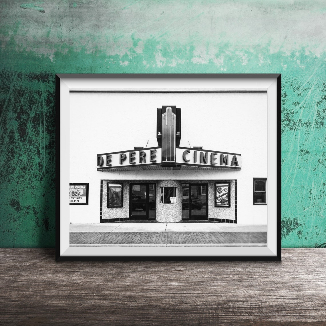 De Pere Cinema Wisconsin Photography Unframed Photo Print De Pere Wisconsin Wall Decor Photo Art Old Movie Theater - Image 2