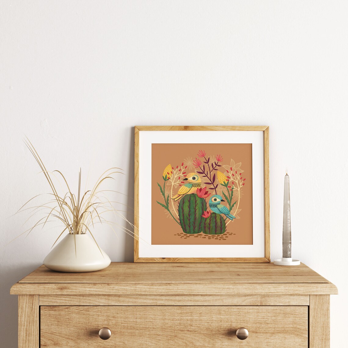 Desert Birds Art Print, Animal Wildlife Poster - Image 3
