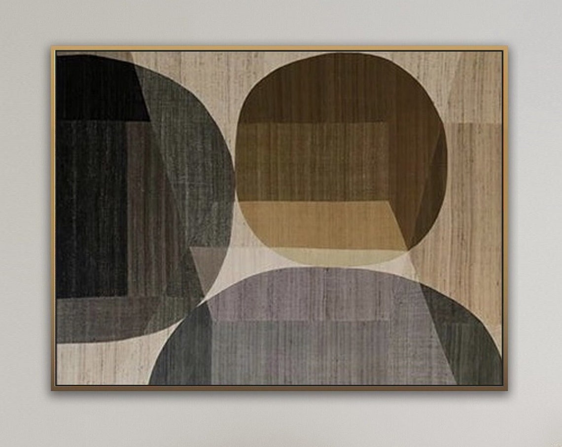 Neutral Wabi Sabi Wall Art Brown Abstract Painting Black Brown Textured Minimalist Painting Beige Abstract Minimalist Painting