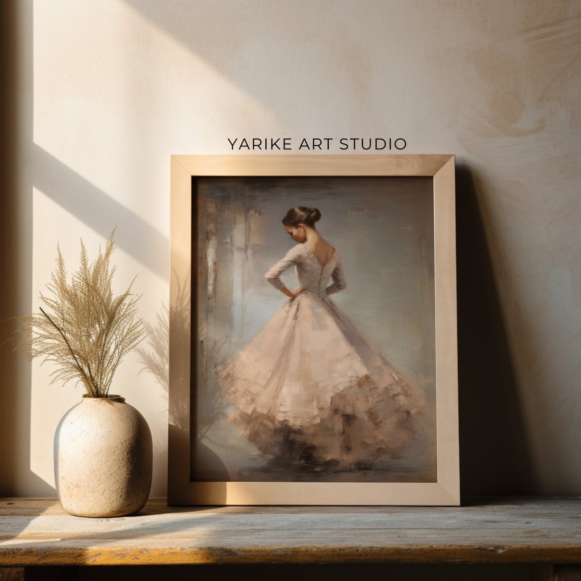 Ballet Nursery Art Antique Ballerina Nursery Decor Pink Girls Room Ballet Dancer Painting Ballerina Print Girl Wall Art 485