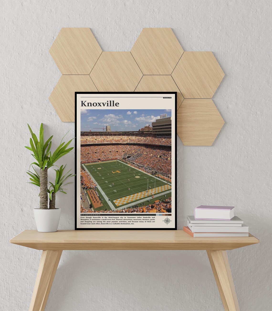 Knoxville Neyland Stadium Tennessee Volunteers Football Game Poster - Image 3