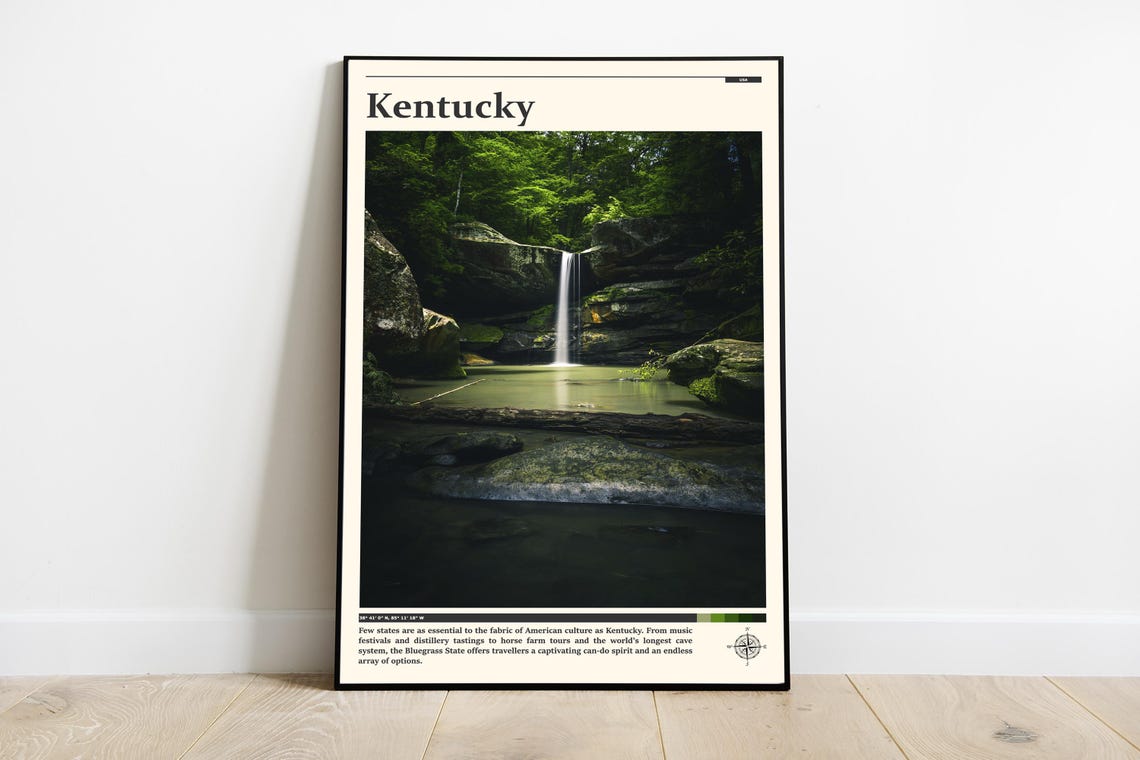 Travel Photography Kentucky Print Kentucky Wall Art Kentucky Poster Kentucky Photo Kentucky Poster Print Kentucky Wall Decor