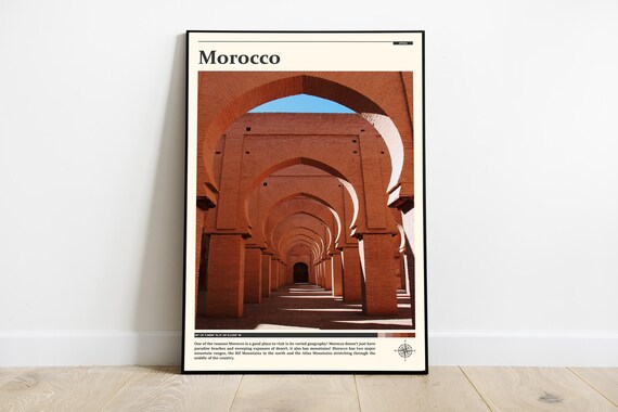 Morocco Print Morocco Wall Art Morocco Poster Morocco Photo Morocco Poster Print North Africa Wall Decor