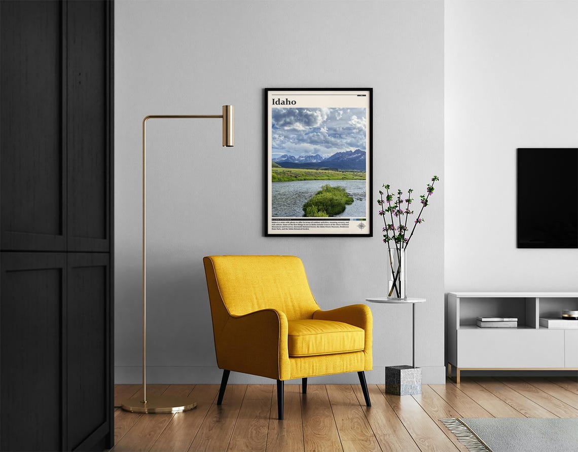 Travel Photography Idaho Print Idaho Wall Art Idaho Poster Idaho Photo Idaho Poster Print Idaho Wall Decor United States Art - Image 2