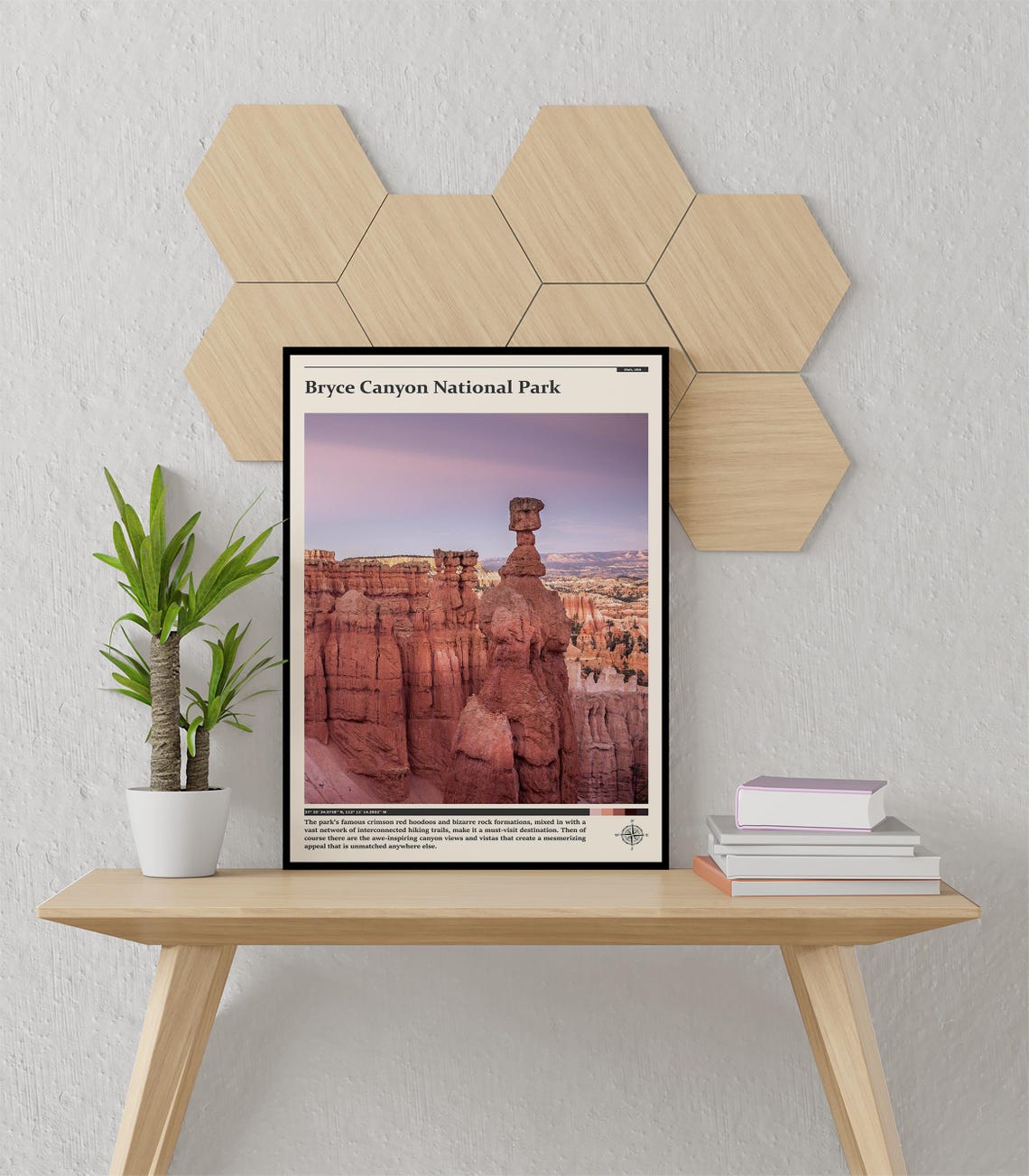 Bryce Canyon National Park Utah Hoodoo Amphitheater Sunset Poster - Image 2
