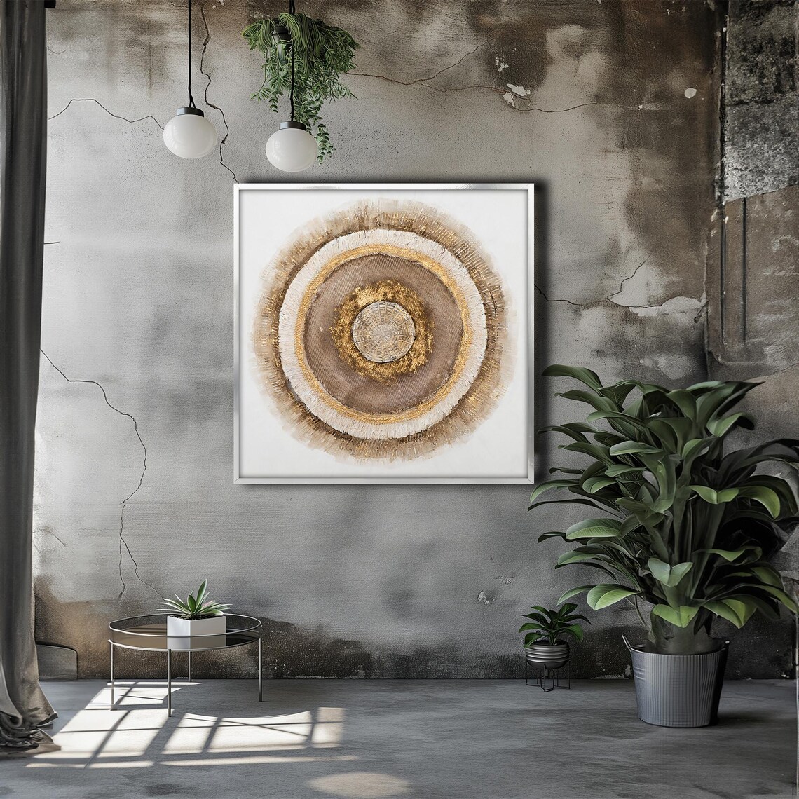Mandala Nature Abstraction, Intricate Textured Circles - Image 3