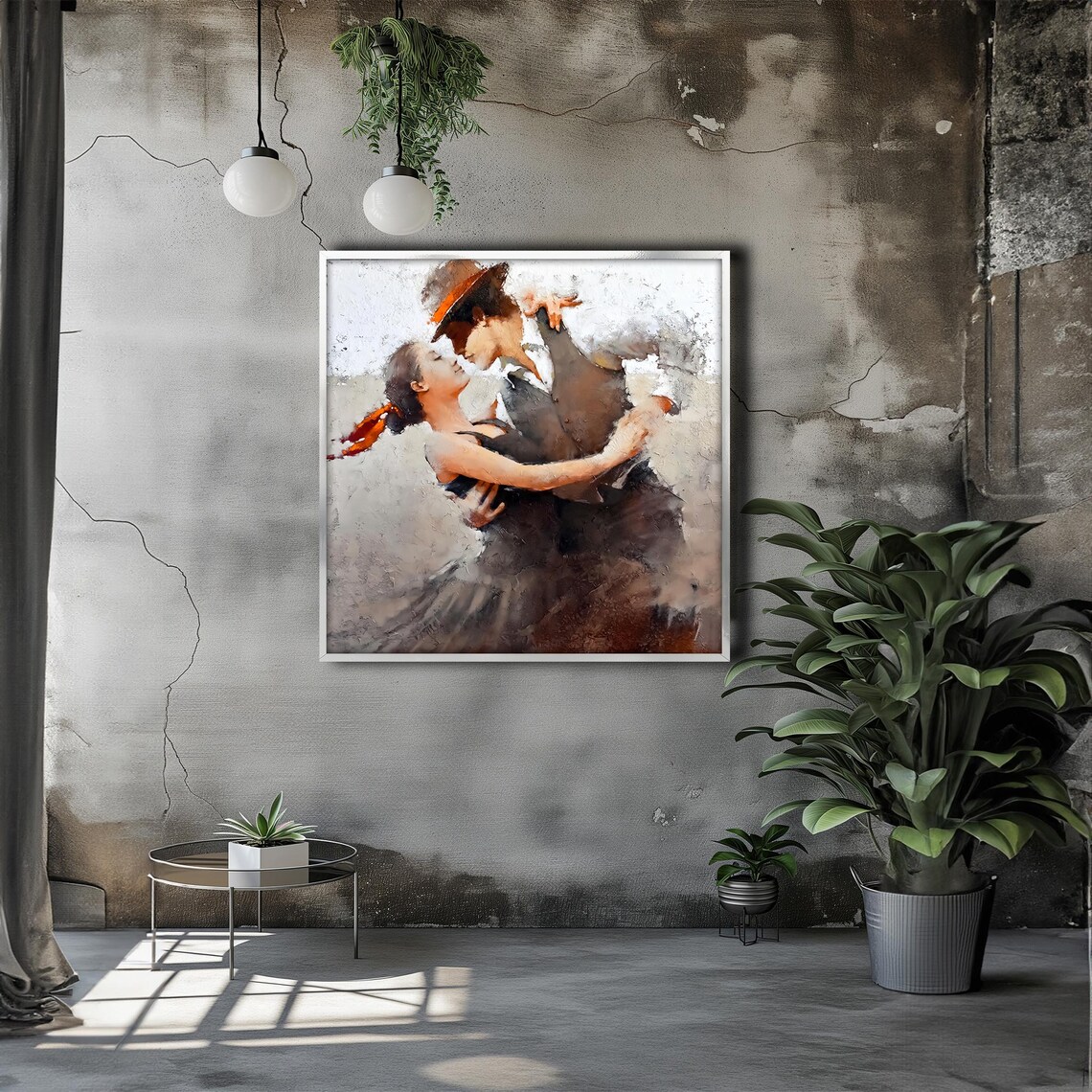 Romantic Dance Embrace, Passionate Home Decor Art Print - Image 3
