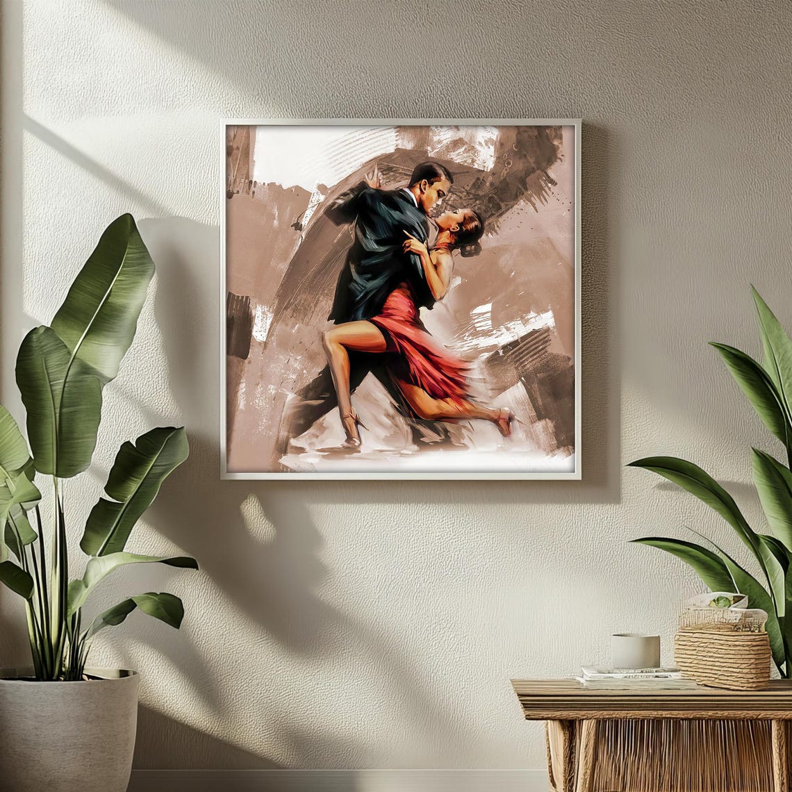 Tango Passion Electrifying Dance Of Love And Grace Dynamic Painting For Romantic Home Decor Gift - Image 2