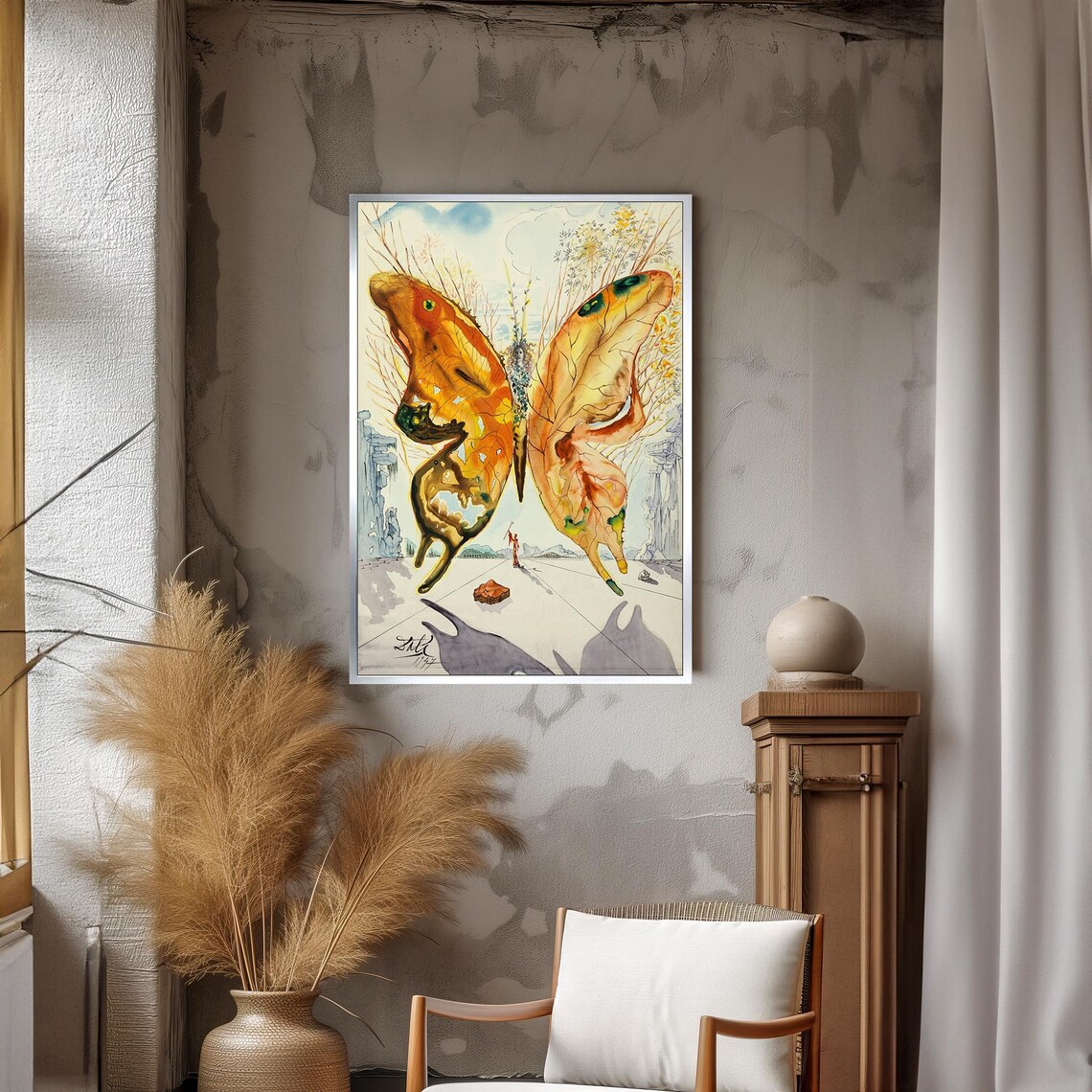 Salvador Dali Venus Butterfly Surrealist Golden Dream Art Poster - Image 3