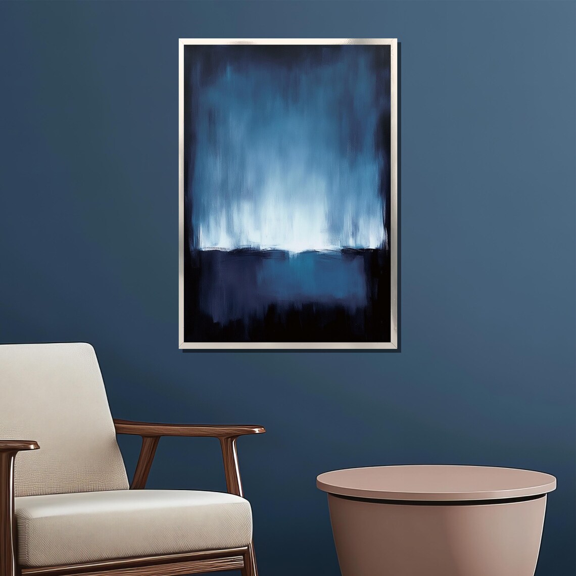 Mark Rothko Deep Blue Abstract Art Print - Image 2