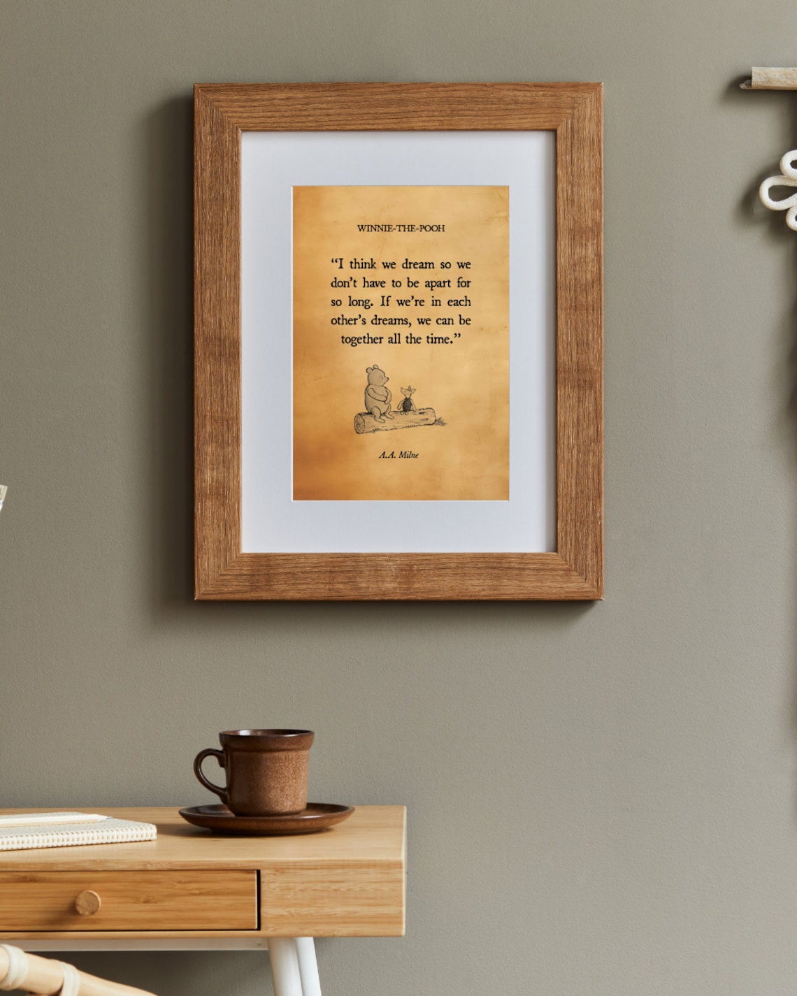 Winnie The Pooh Nostalgic Friendship Art Print, Nursery Decor - Image 2