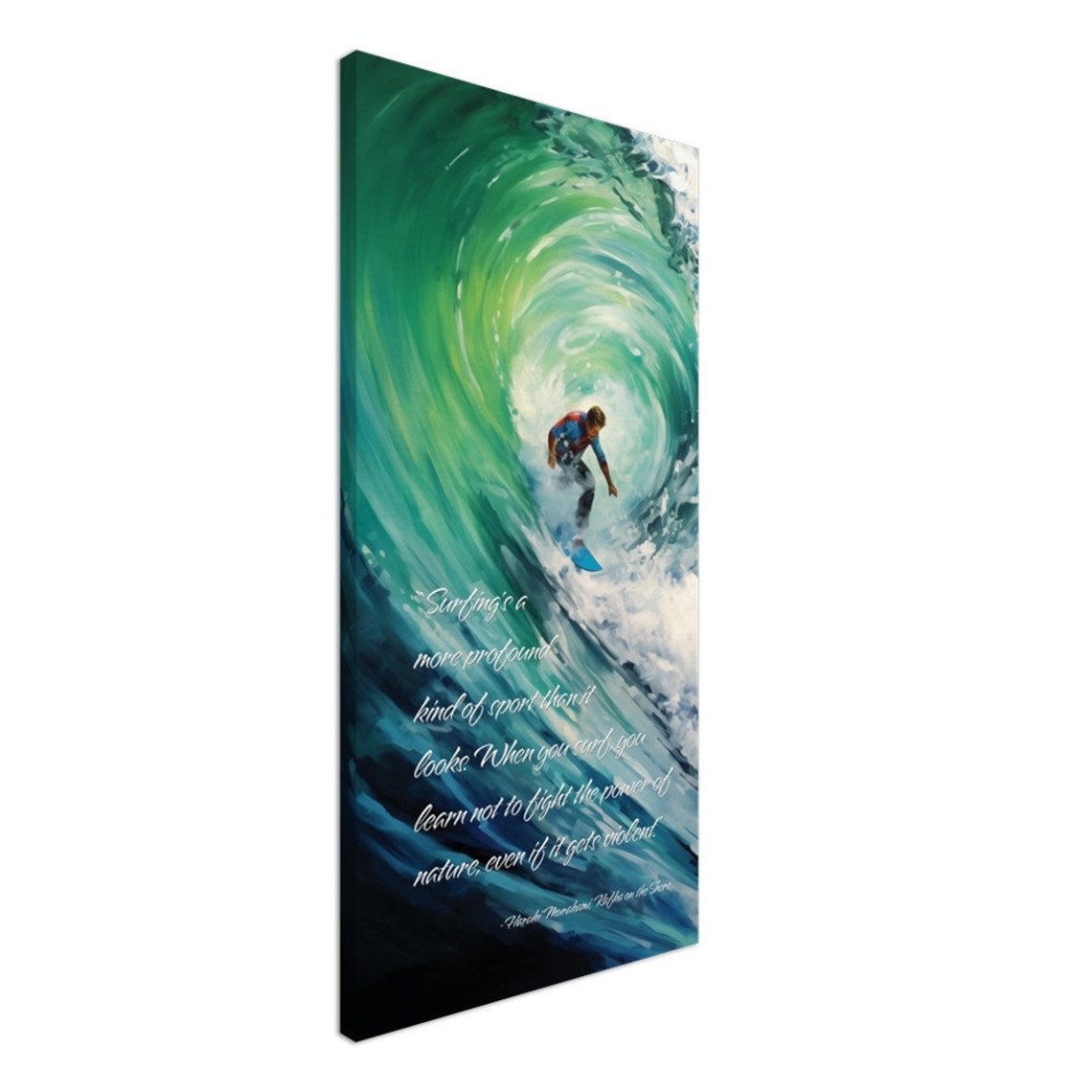 Surf Wall Art Print Surfboard Wall Art Long Narrow Wall Art Beach Art Ocean Art Coastal Art On - Image 2