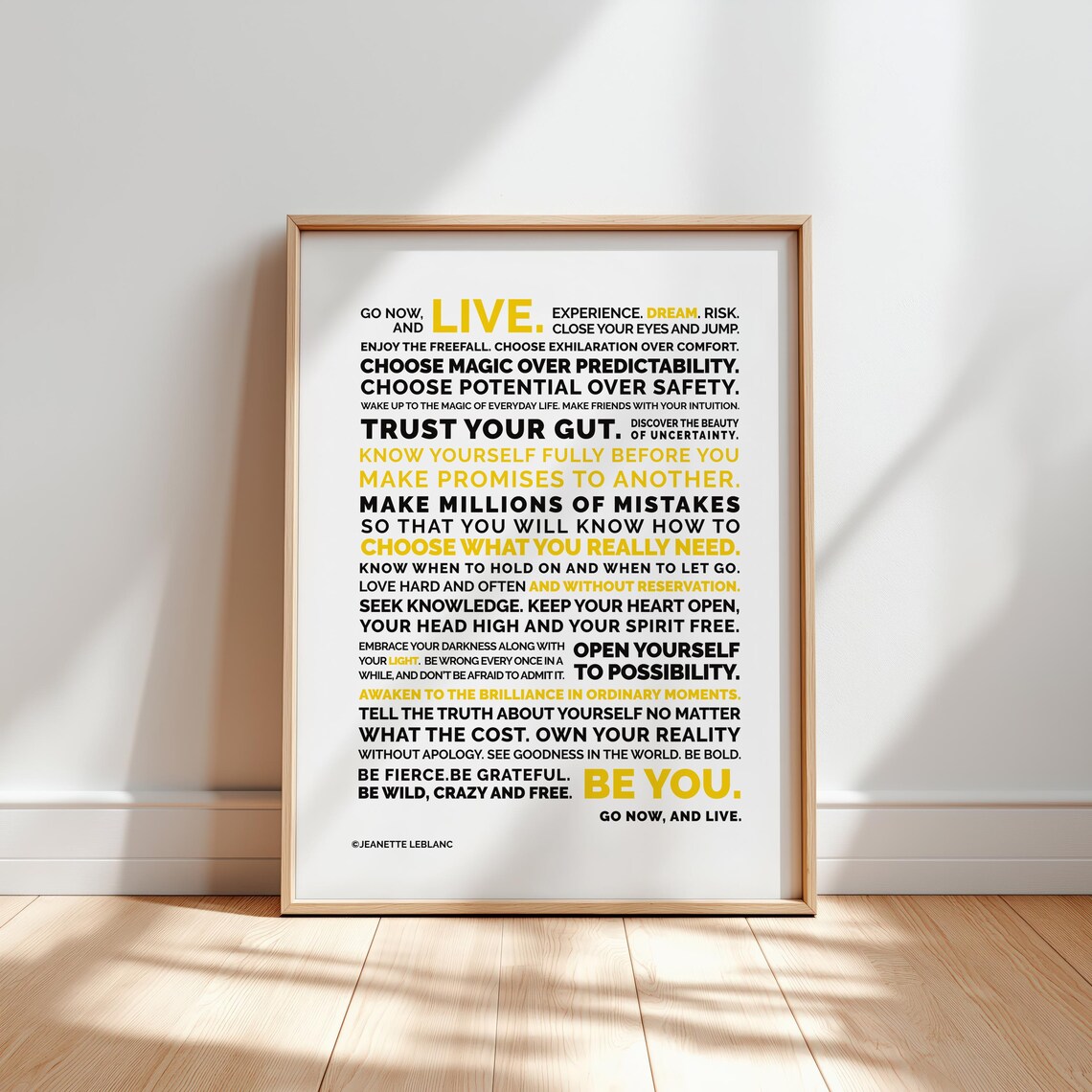 Inspirational Motivational Typography Poster