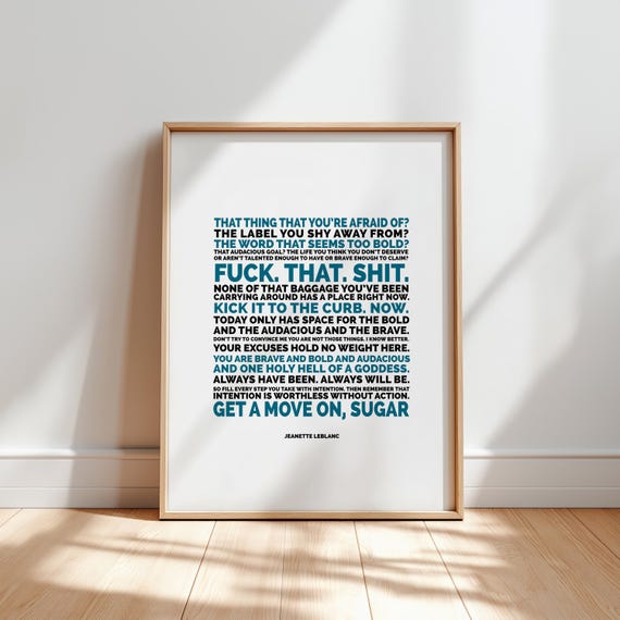 Motivational Wall Art Printable Bold Digital Download For Women Empowerment Therapy Office Decor Feminist Quotes Courage Reminder