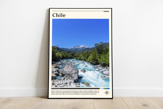 Travel Photography Chile Print Chile Wall Art Chile Poster Chile Photo Chile Poster Print Chile Wall Decor South America