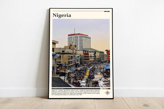 Nigeria Print Nigeria Wall Art Nigeria Poster Nigeria Photo Nigeria Poster Print West Africa Wall Decor
