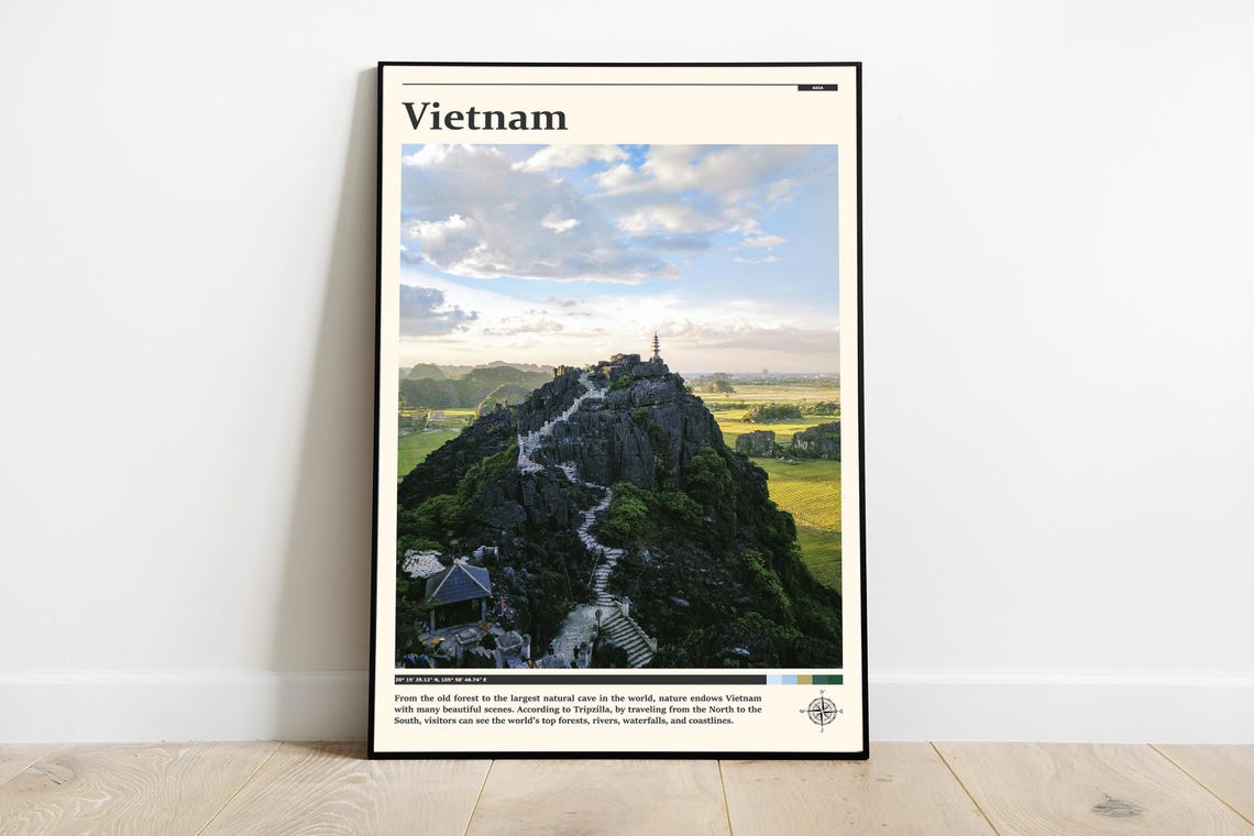 Travel Photography Vietnam Print Vietnam Wall Art Vietnam Poster Vietnam Photo Vietnam Poster Print Vietnam Wall Decor