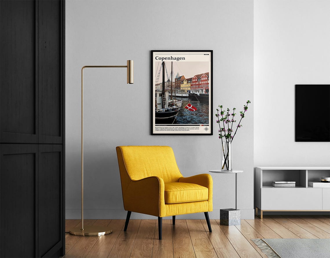 Travel Photography Copenhagen Print Copenhagen Wall Art Copenhagen Poster Copenhagen Photo Denmark Wall Art Copenhagen Decor - Image 2