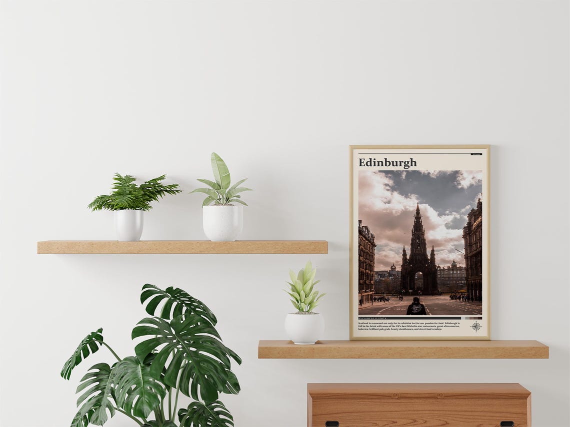 Edinburgh Scott Monument on Princes Street Gothic Spire Poster - Image 3