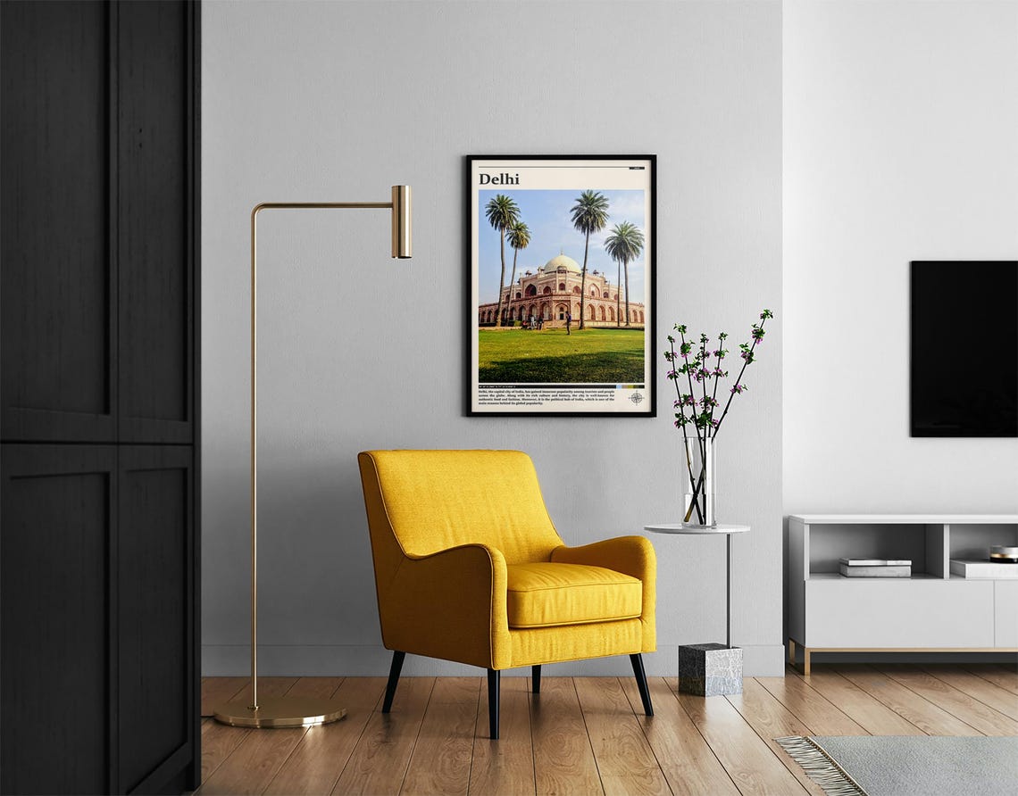 Delhi Print Delhi Wall Art Delhi Poster Delhi Photo Delhi Poster Print Delhi Decor India Travel Wall Art - Image 2