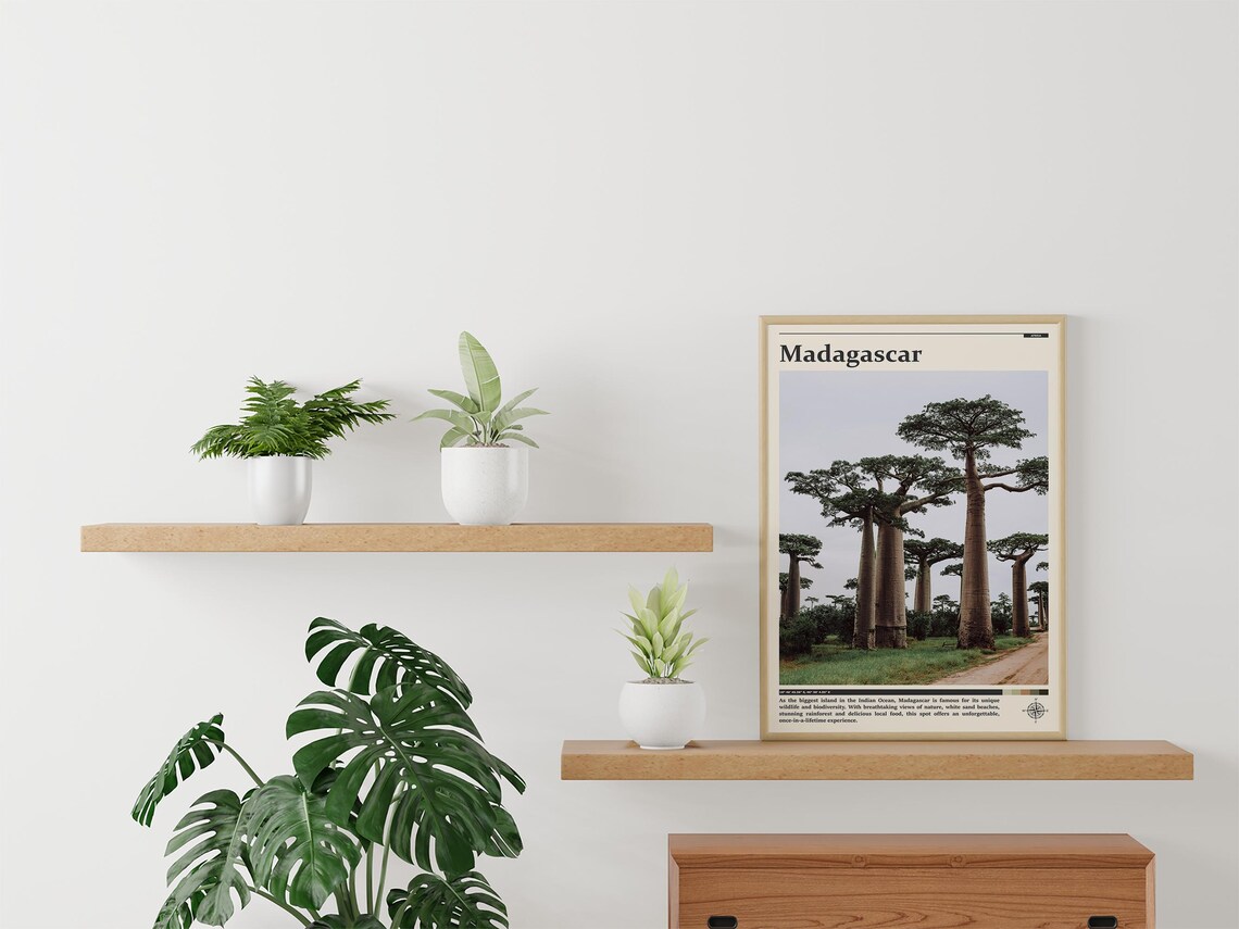 Madagascar Baobab Avenue Iconic Trees Africa Nature Travel Poster - Image 3