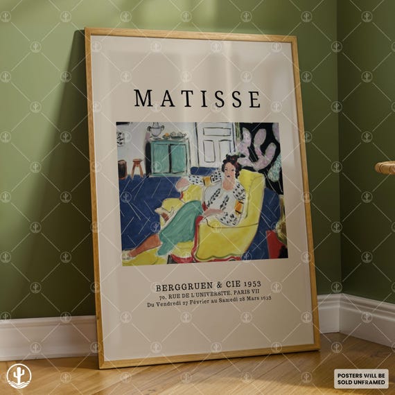 Henri Matisse Poster Wall Art Painting Landscape Prints Museum