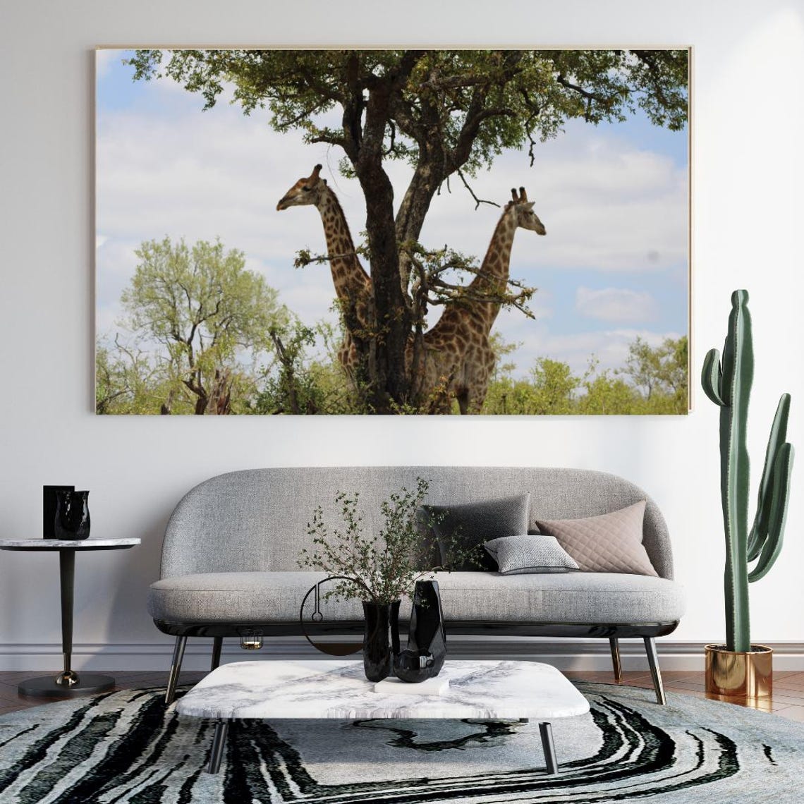 Giraffe Art, Africa's Game Reserves
