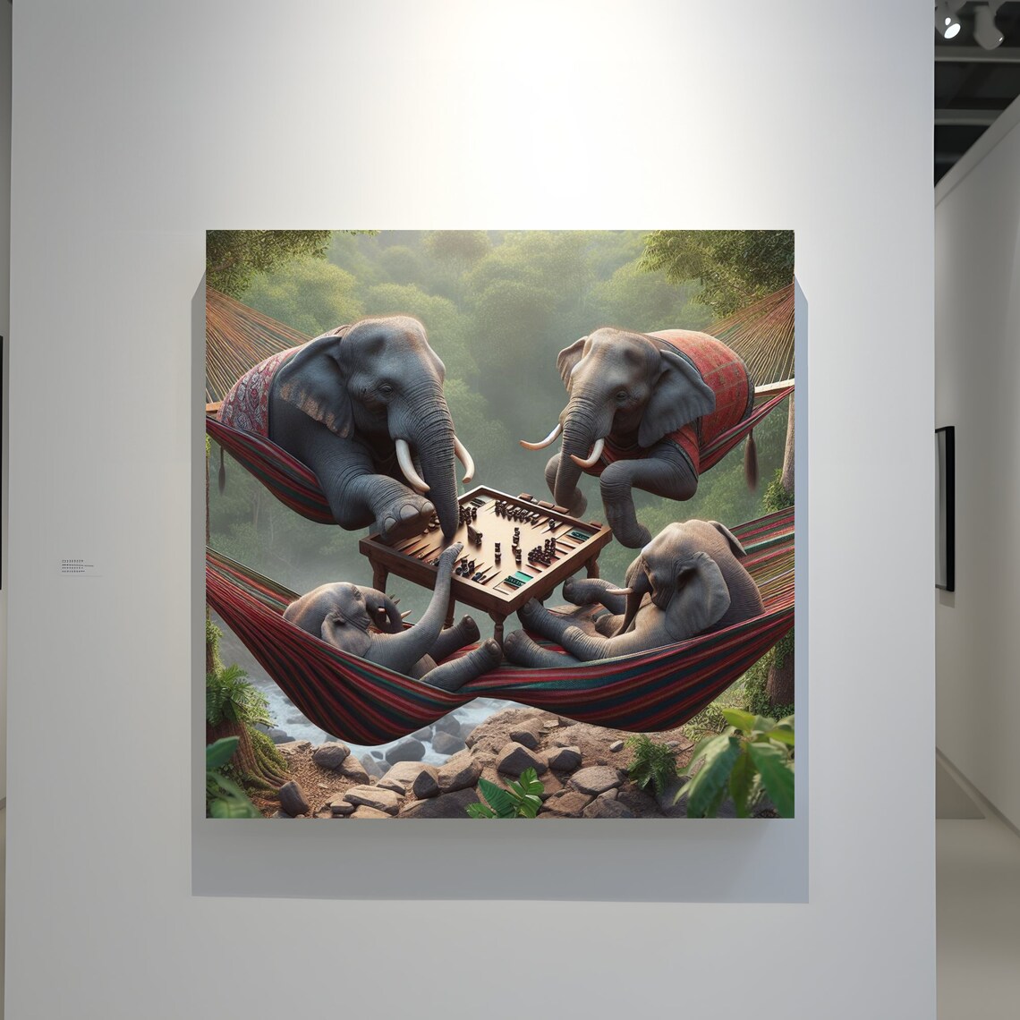 Whimsical Elephants Playing Art For Every Space - Image 3