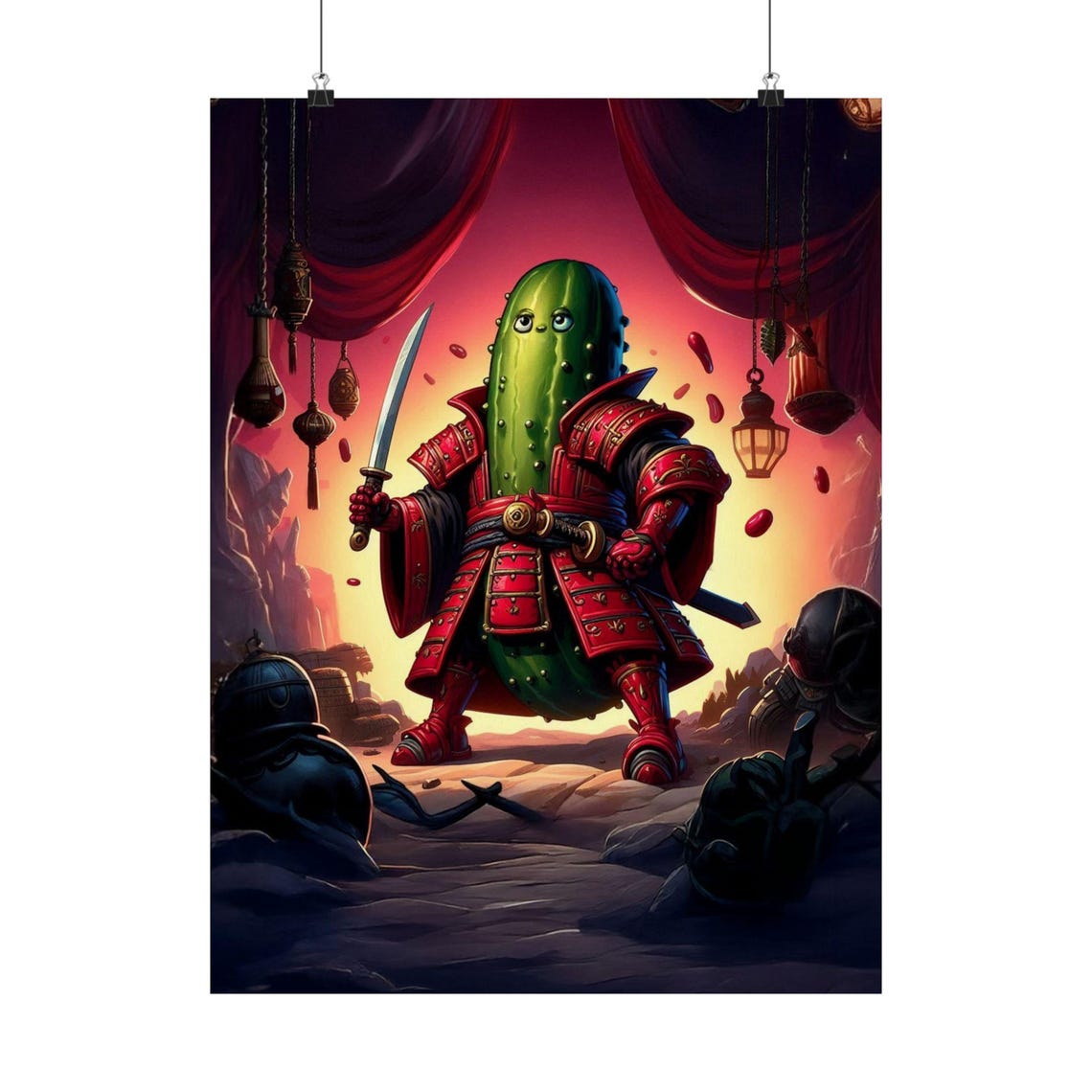 Pickle Poster, Quirky Kitchen Decor Humor - Image 4