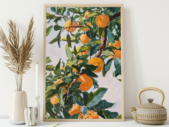 Tropical Orange Painting Matisse Fruit Print Matisse Poster Print Fruit Wall Art