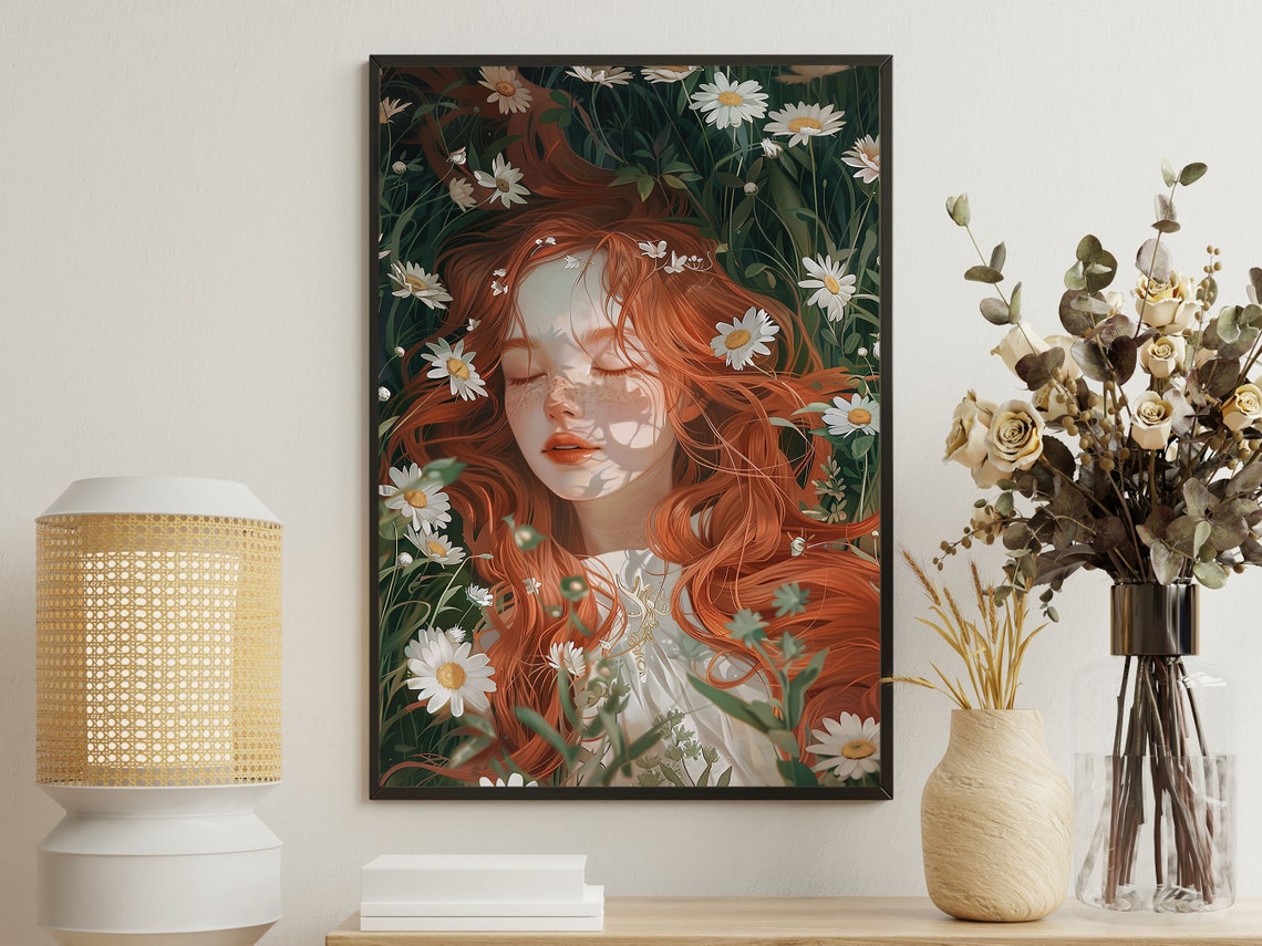 Matisse Girl In Chrysanthemum Painting Matisse Girl Print Vintage Flowers Flowers Poster Matisse Botanical Wall Art