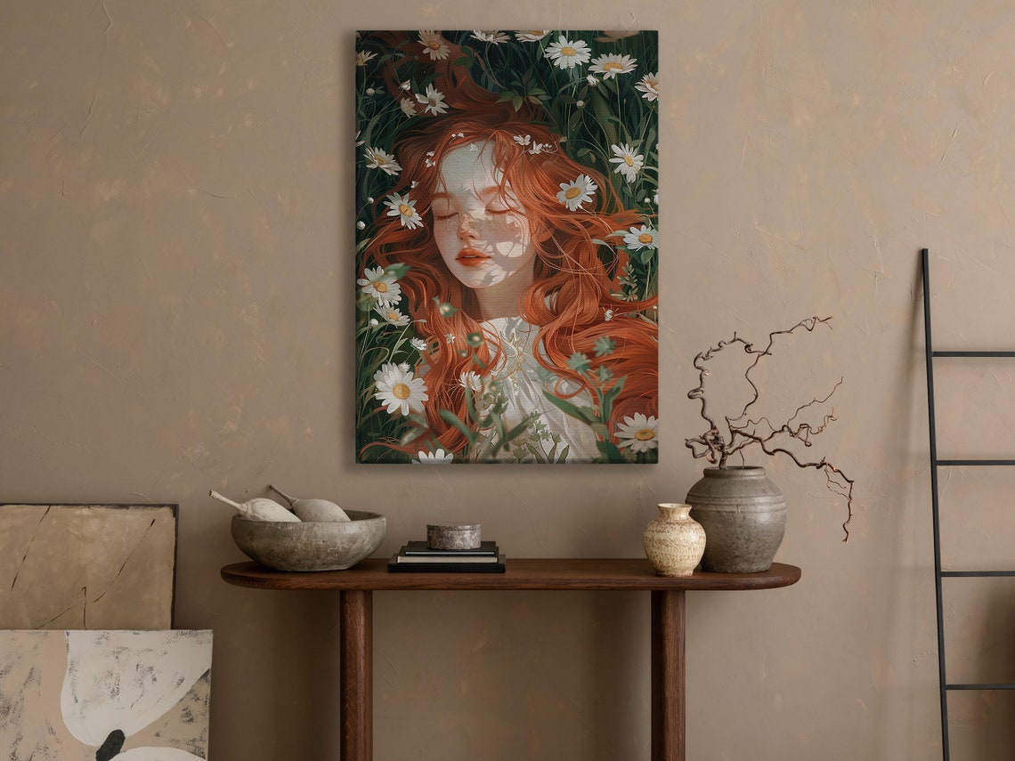 Matisse Girl In Chrysanthemum Painting Matisse Girl Print Vintage Flowers Flowers Poster Matisse Botanical Wall Art - Image 4