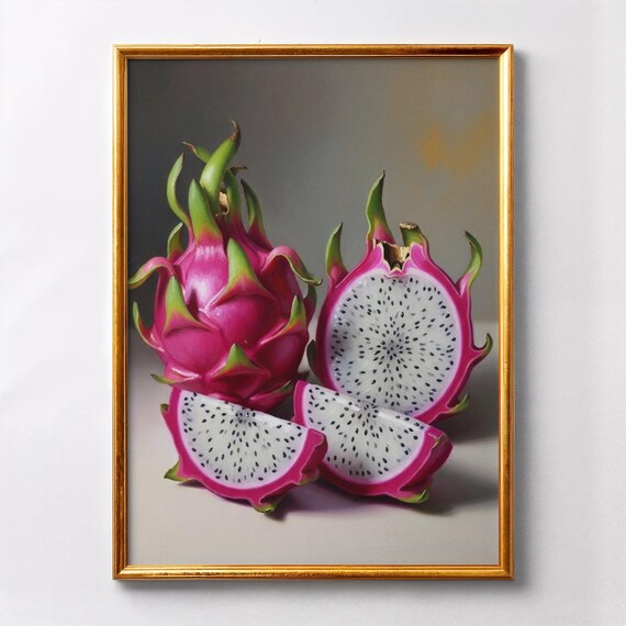 Tropical Inspiration Dragon Fruit Still Life For Modern Kitchens