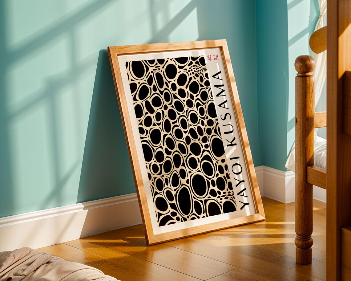 Yayoi Kusama Dotted Pattern Abstract Wall Art Modern Bedroom Poster Luxury Home Decor Abstract Dot Pattern Kusama Inspired Print - Image 5