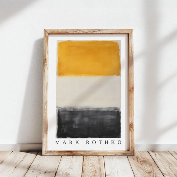 Mark Rothko Poster Abstract Expressionism Color Field Print Mark Rothko Print Modern Abstract Museum Poster Modern Wall Decor