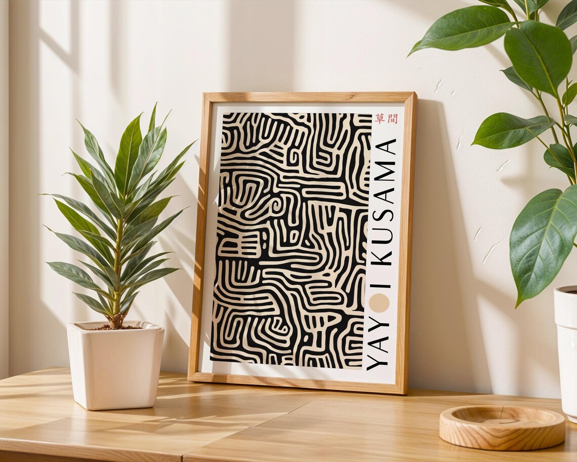 Yayoi Kusama Pattern Abstract Wall Art Modern Bedroom Poster Luxury Home Decor Abstract Pattern Poster Kusama Inspired Print - Image 6
