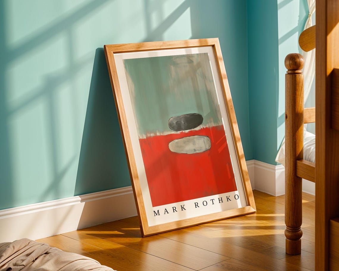 Mark Rothko Poster Abstract Expressionism Color Field Print Mark Rothko Print Modern Abstract Museum Poster Modern Wall Decor - Image 3