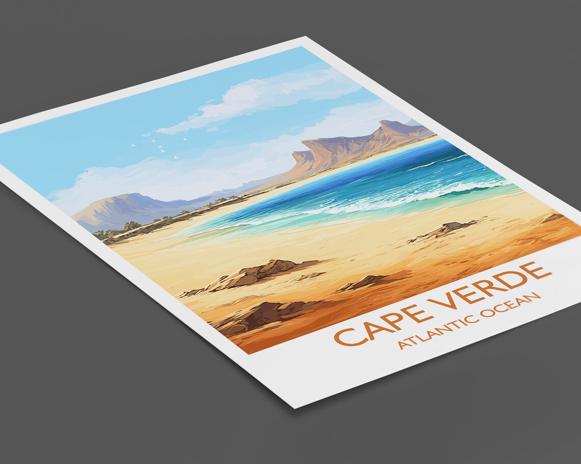 Cape Verde Travel Poster, African Wall Art Print - Image 2