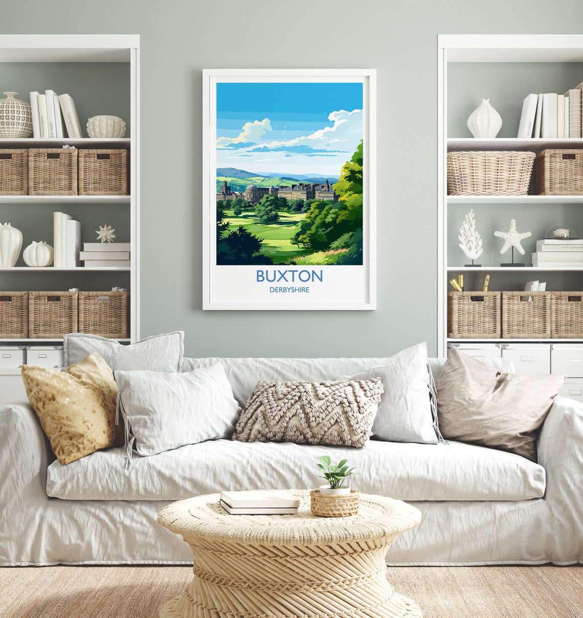 Buxton Derbyshire Crescent Building Peak District Town Poster - Image 4