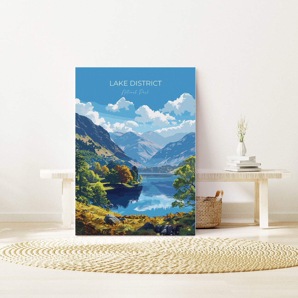Lake District Travel Poster, English Countryside Art Print - Image 5