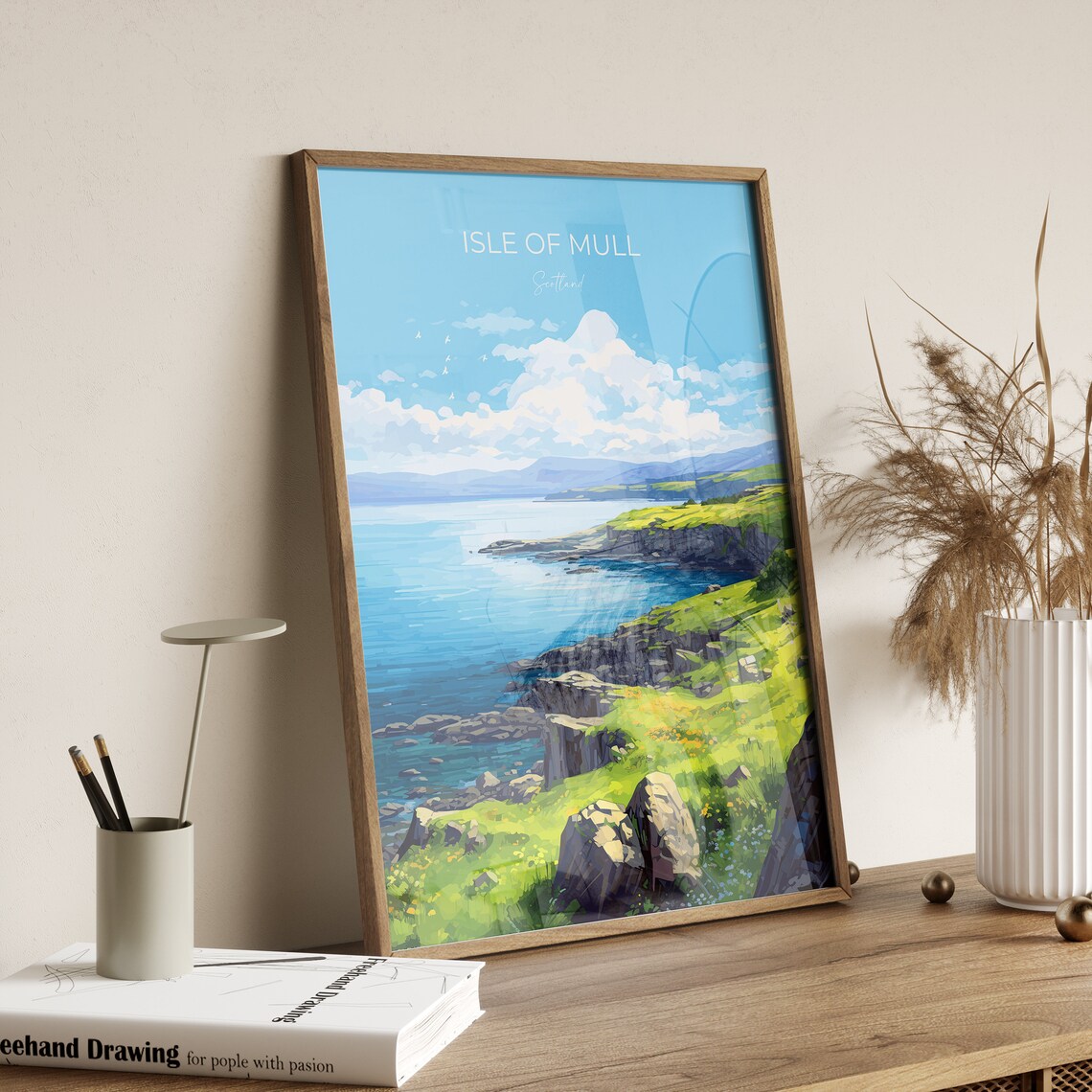Isle Of Mull Travel Poster, Scotland Wall Art Print - Image 2